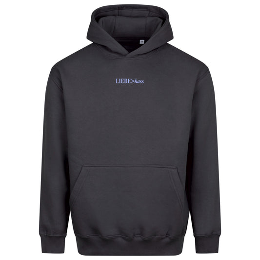 Macht Platz für mehr Liebe - Premium Statement Hoodie (Front-& Backprint)