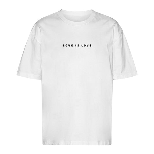LOVE IS LOVE - Oversized Statement Shirt (Front-& Backprint)