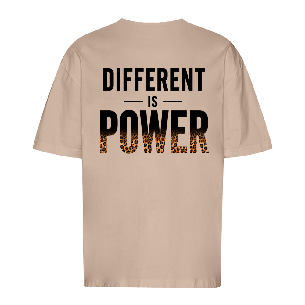 Different is Power - Oversized Statement Shirt (Backprint)