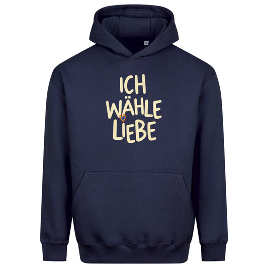 Ich wähle Liebe - Relaxed Fit Statement Hoodie