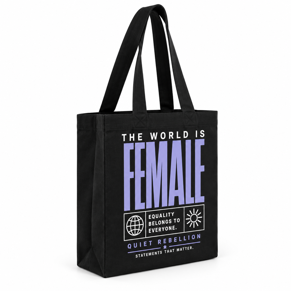 The world is Female - Canvas Carrier Bag XL