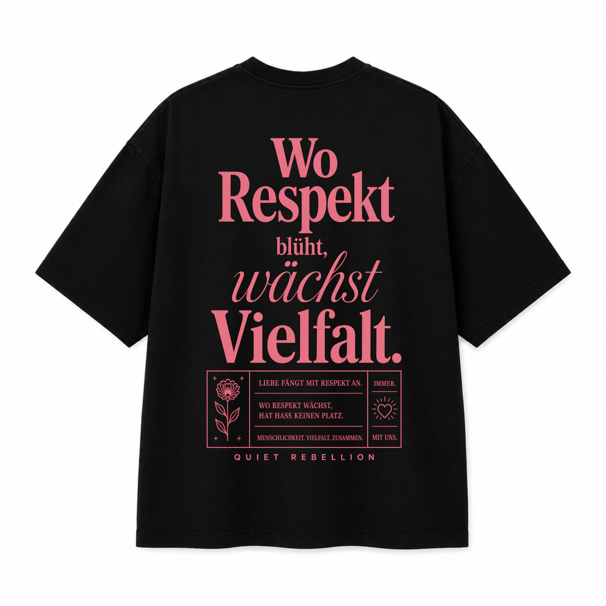Wo Liebe blüht, wächst Vielfalt - Oversized Statement Shirt