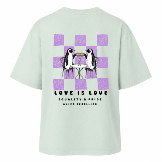 Love is Love - Ladies Oversized T-Shirt / Backprint