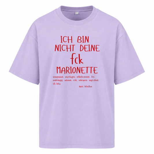 Nicht deine fck Marionette - Ladies Oversized Statement Shirt