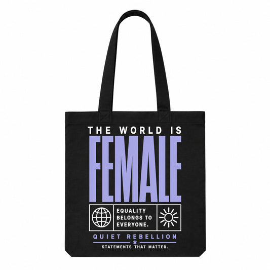 The world is Female - Canvas Carrier Bag XL