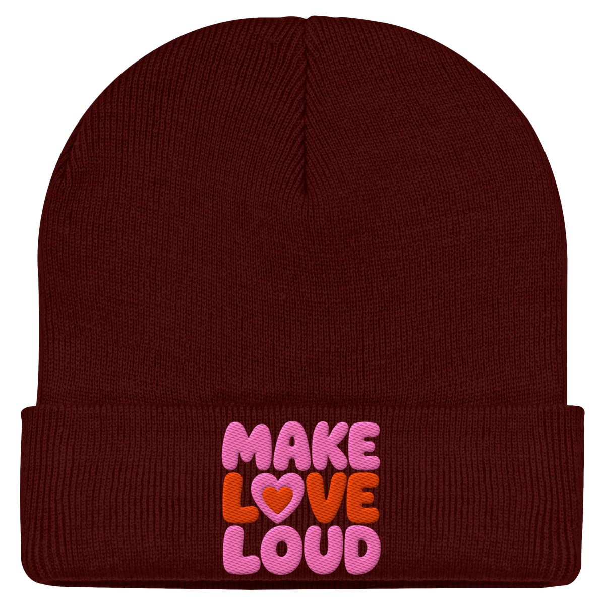 MAKE LOVE LOUD - Classic Statement Beanie - Classic Beanie
