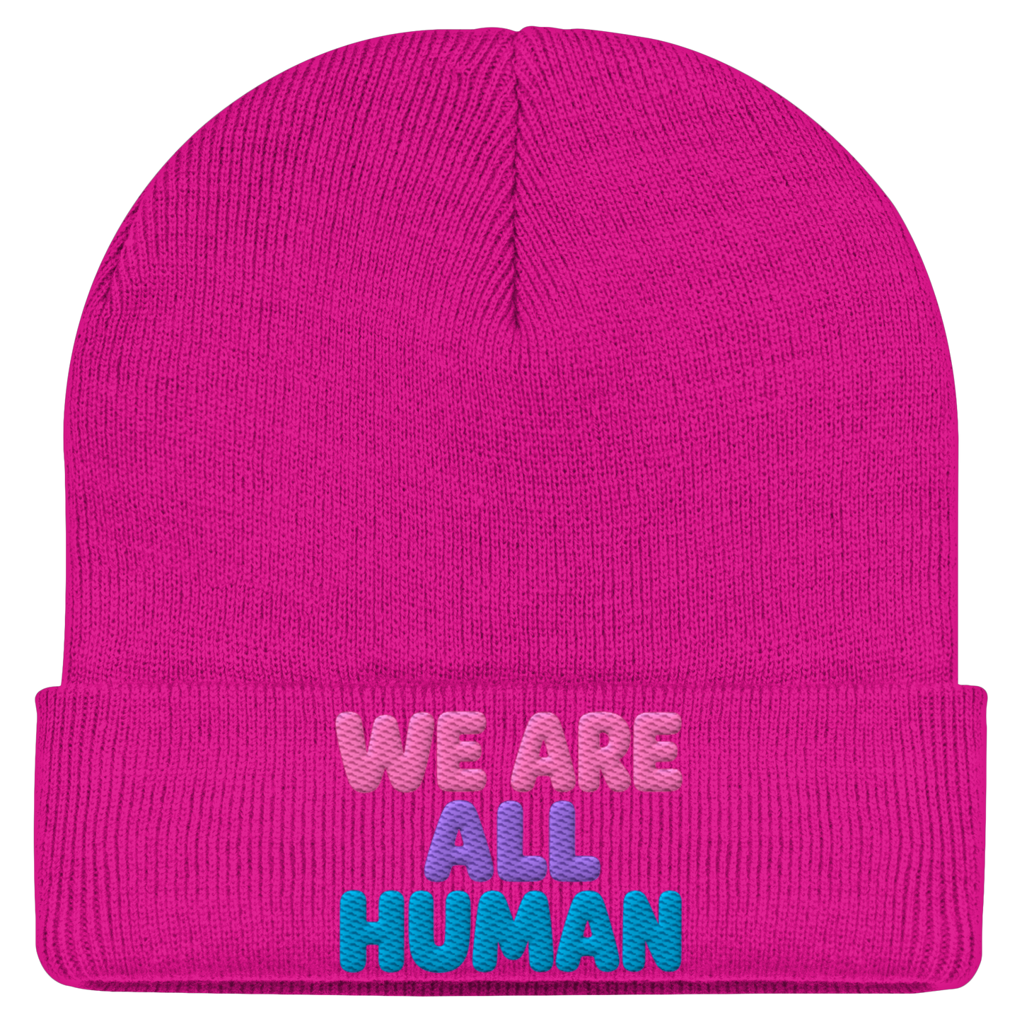 WE ARE ALL HUMAN - Statement Beanie