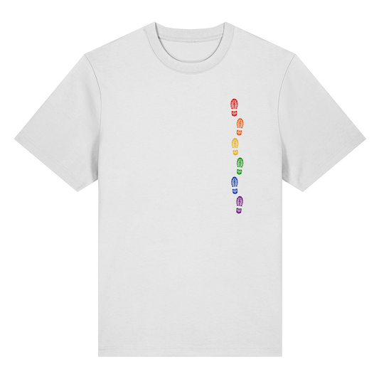 Wir gehen keinen Schritt zurück - Organic Statement Shirt (Front-& Backprint)