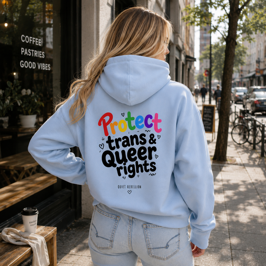 Protect trans & queer rights - Premium Statement Hoodie