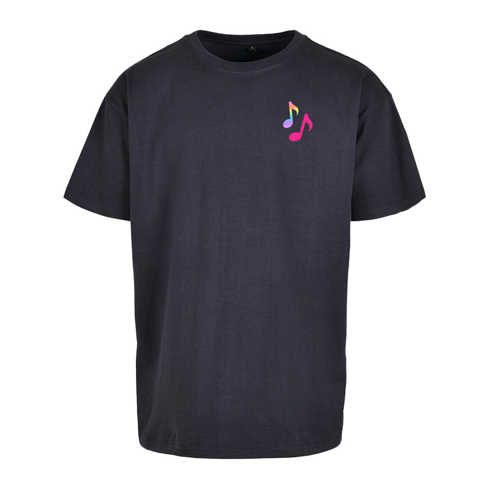 Musik im Ohr, Liebe im Herzen - Oversized Statement Shirt (Front-& Backprint)