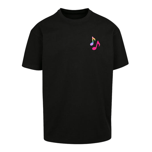 Musik im Ohr, Liebe im Herzen - Oversized Statement Shirt (Front-& Backprint)