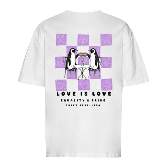 LOVE IS LOVE - Oversized Statement Shirt (Front-& Backprint)