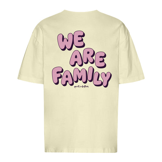 WE ARE FAMILY - Oversized Statement Shirt (Front-& Backprint)