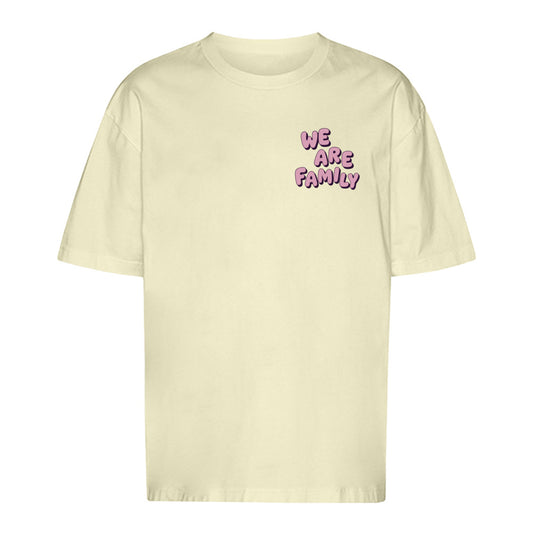 WE ARE FAMILY - Oversized Statement Shirt (Front-& Backprint)