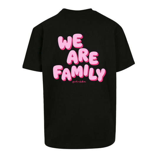 WE ARE FAMILIY - Oversized Statement Shirt (Front-& Backprint)