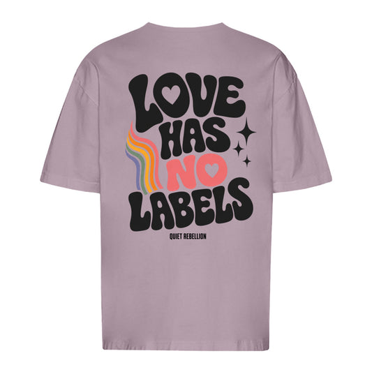 LOVE HAS NO LABELS - Oversized Statement Shirt (Front-& Backprint)