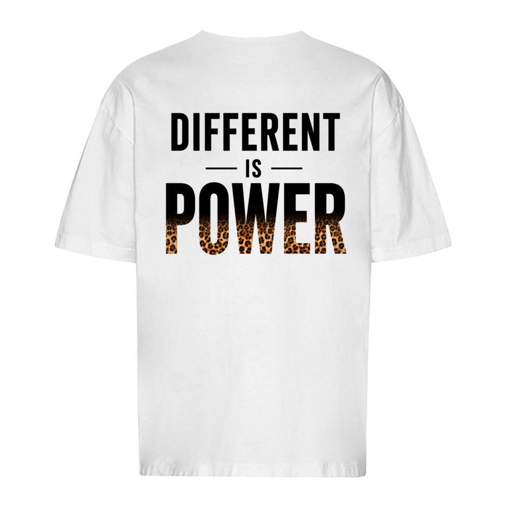 Different is Power - Oversized Statement Shirt (Backprint)