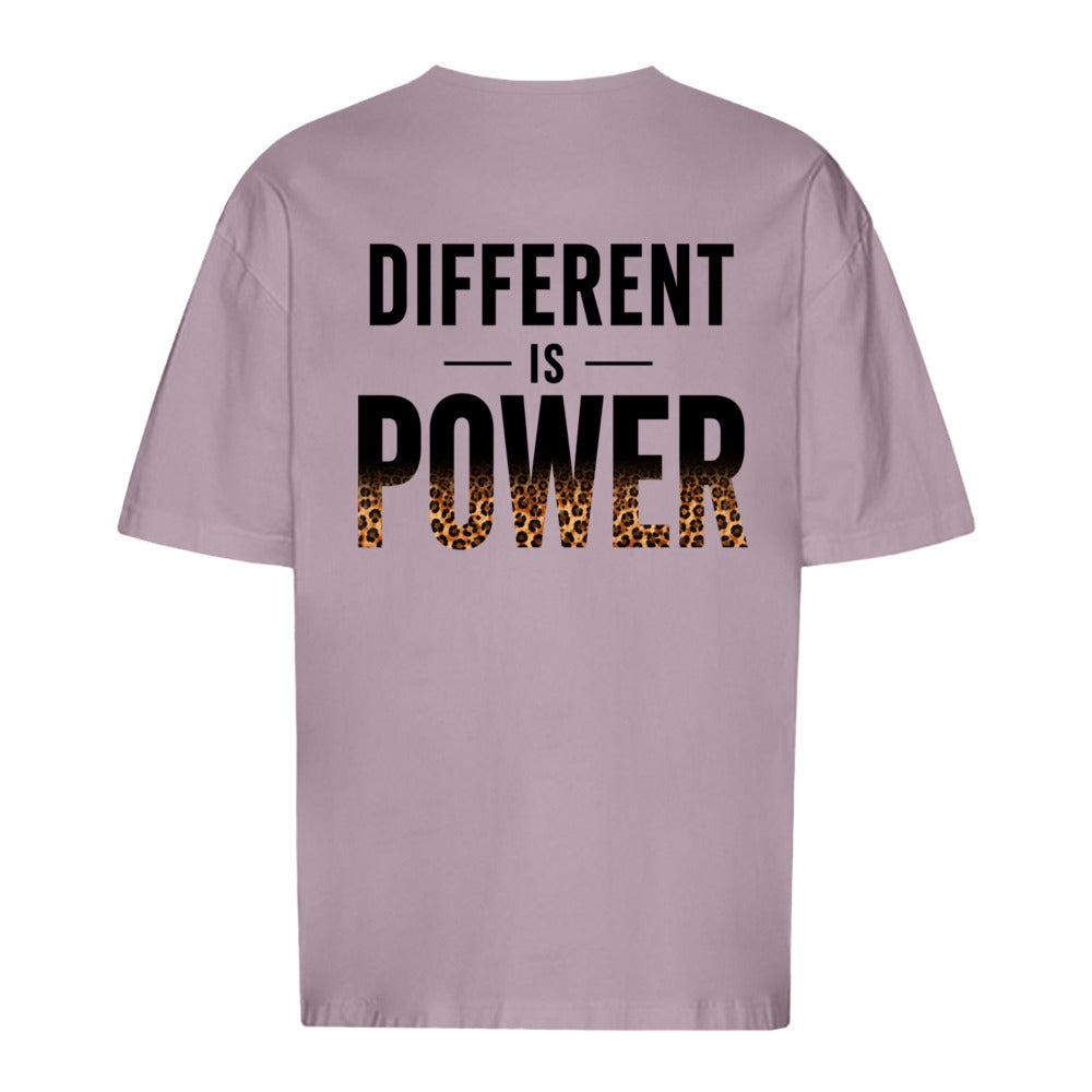 Different is Power - Oversized Statement Shirt (Backprint)