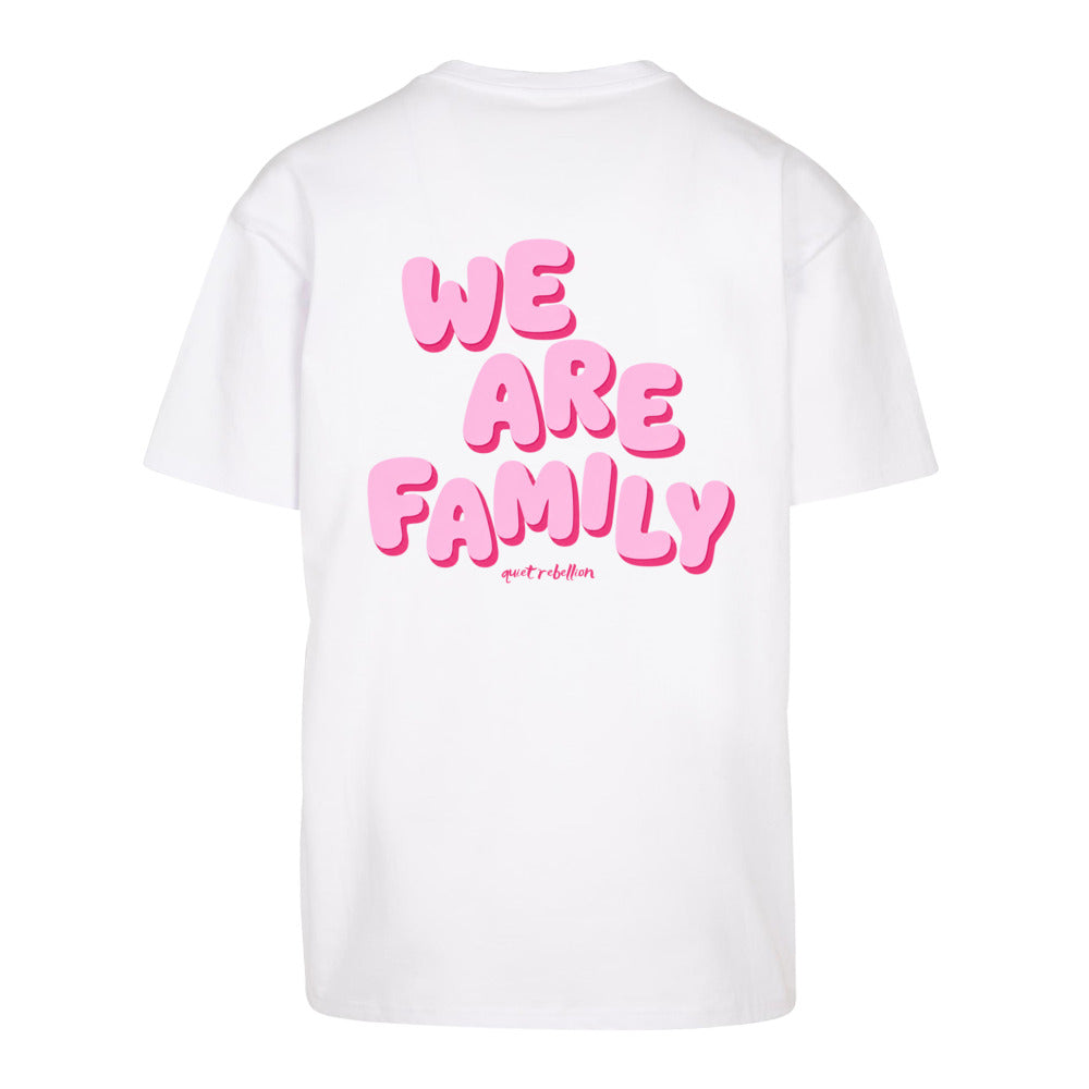 WE ARE FAMILIY - Oversized Statement Shirt (Front-& Backprint)