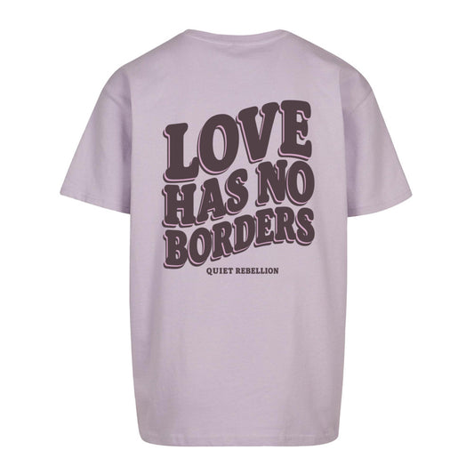 LOVE HAS NO BORDERS - Oversized Statement Shirt / Backprint