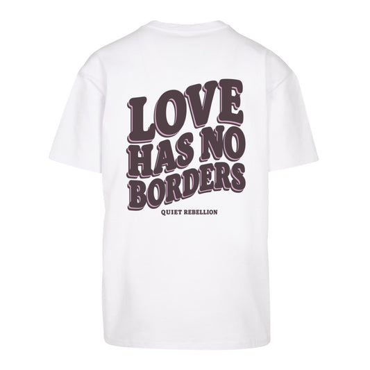 LOVE HAS NO BORDERS - Oversized Statement Shirt / Backprint