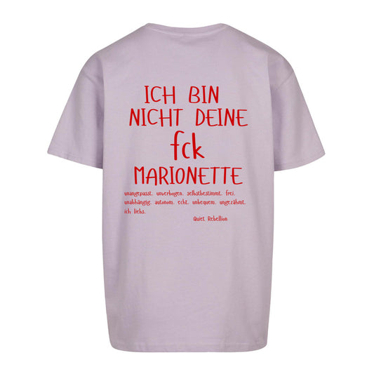 Ich bin nicht deine fck Marionette - Oversized Statement Shirt