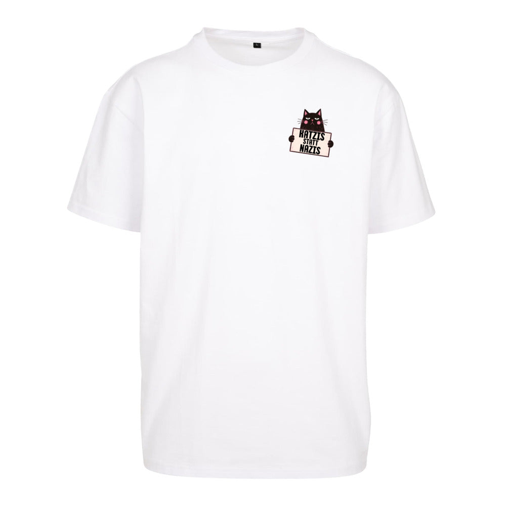 Katzis statt Nazis - Oversized Statement Shirt