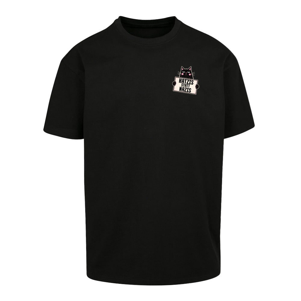 Katzis statt Nazis - Oversized Statement Shirt