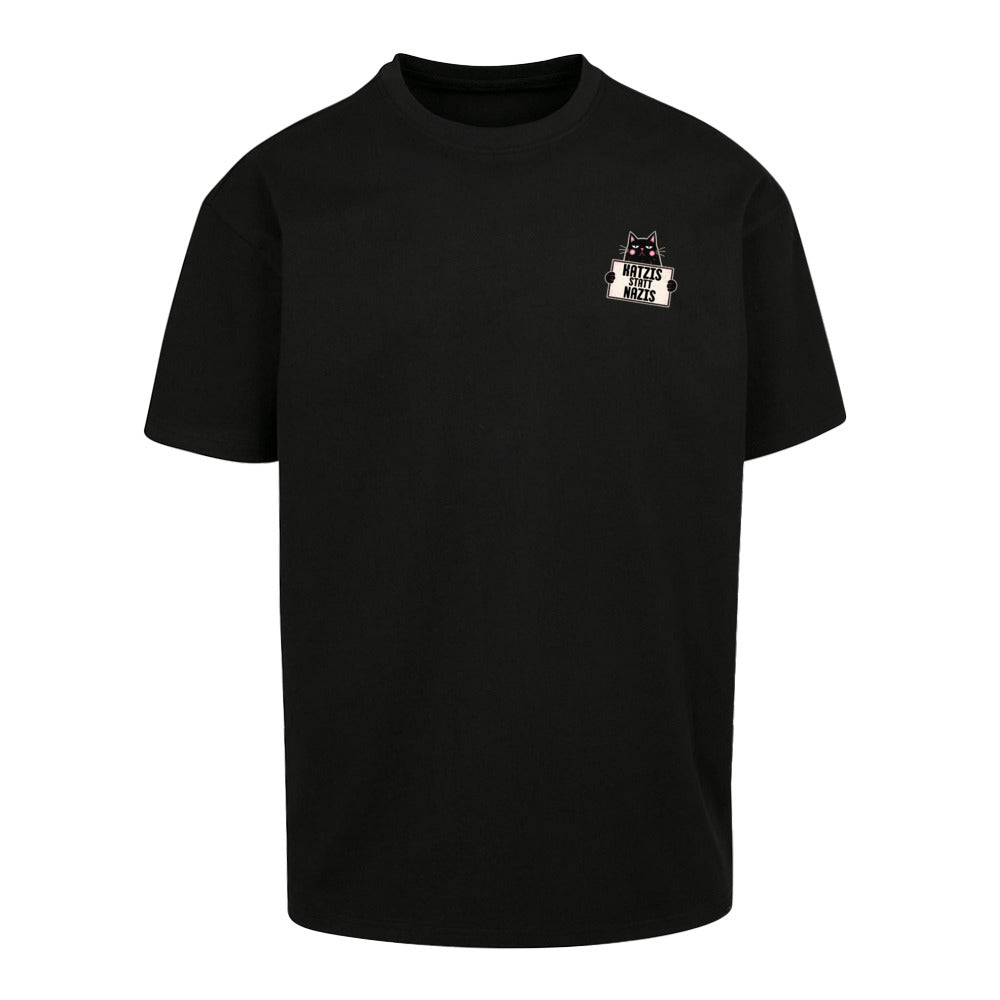 Katzis statt Nazis - Oversized Statement Shirt