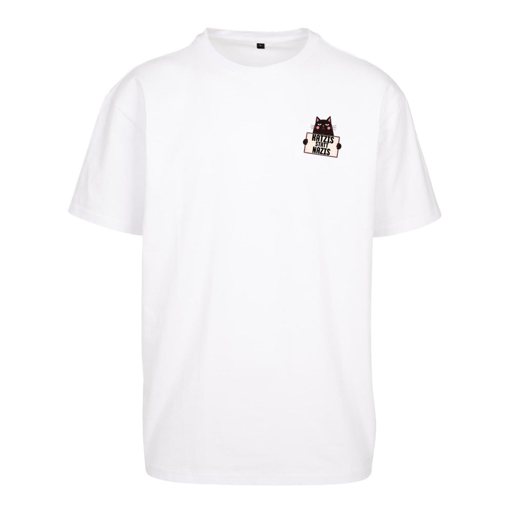 Katzis statt Nazis - Oversized Statement Shirt