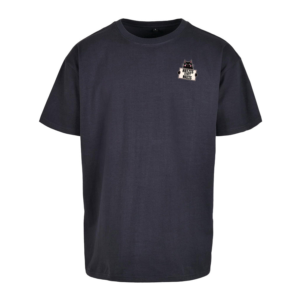 Katzis statt Nazis - Oversized Statement Shirt