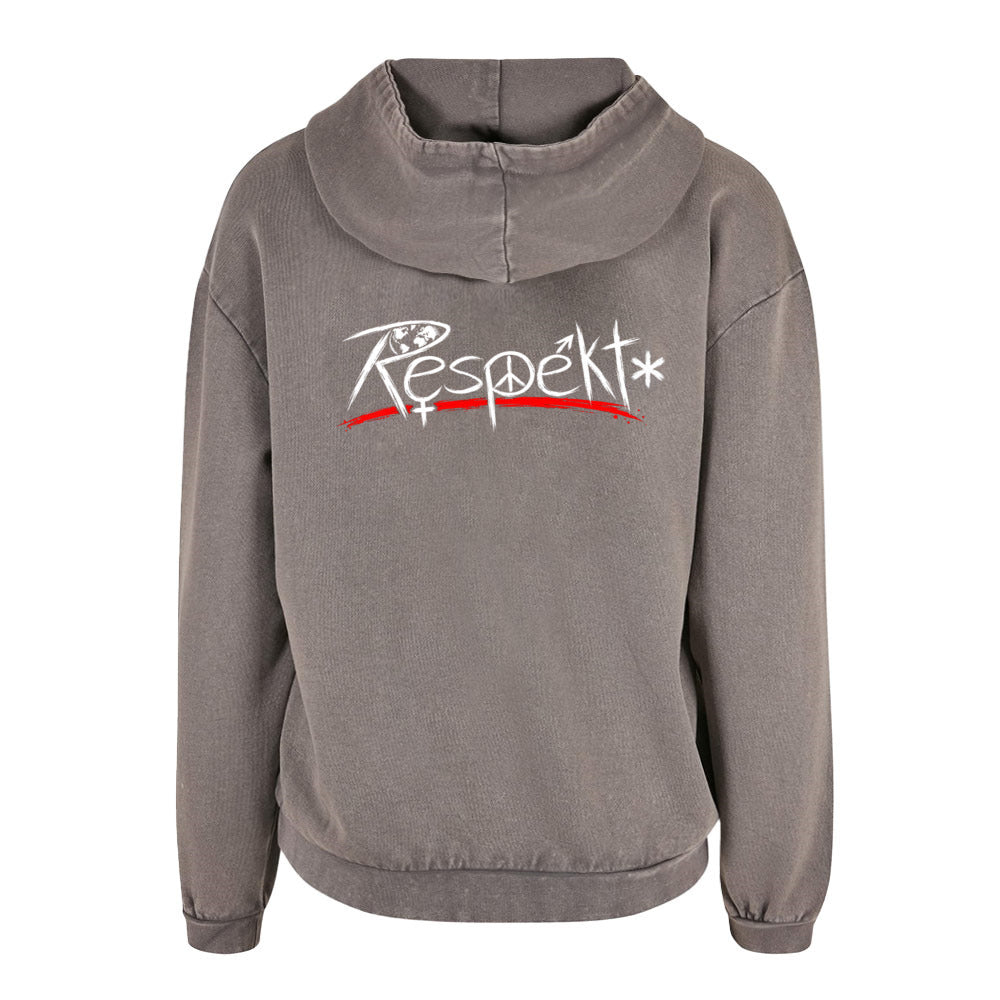 Respekt - Acid Washed Oversized Hoodie
