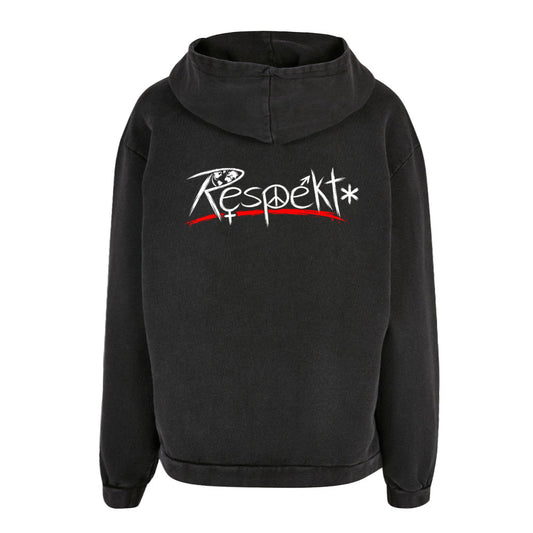 Respekt - Acid Washed Oversized Hoodie