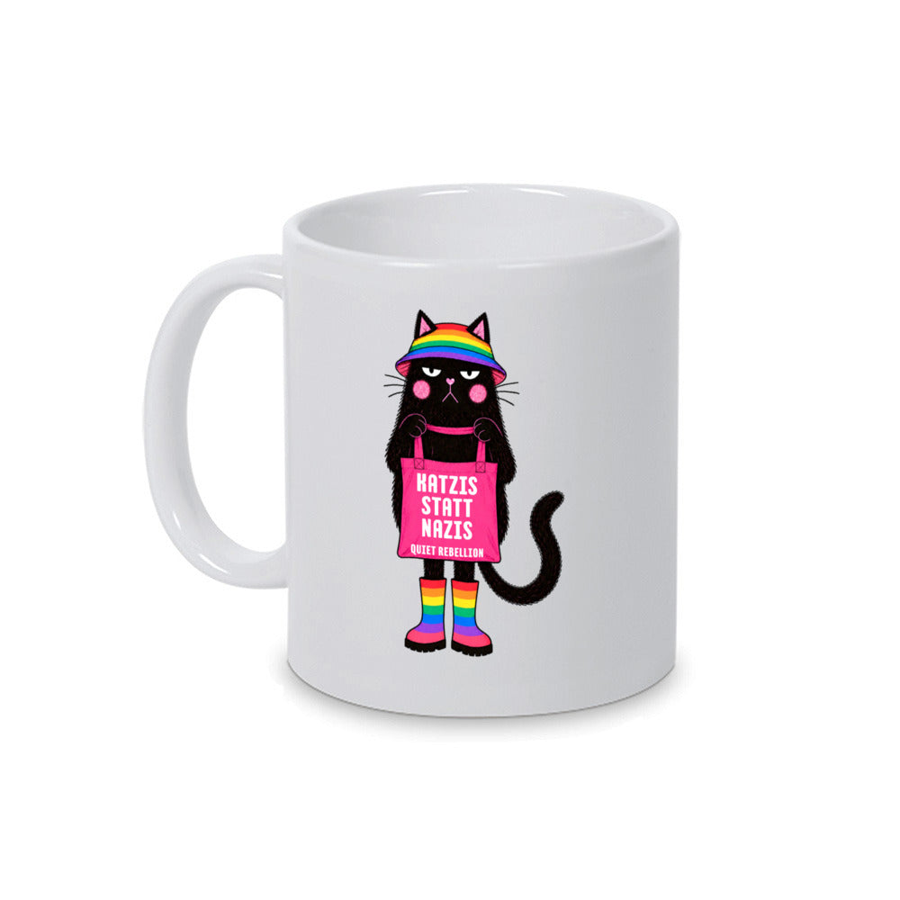 Katzi gegen Nazis - Tasse