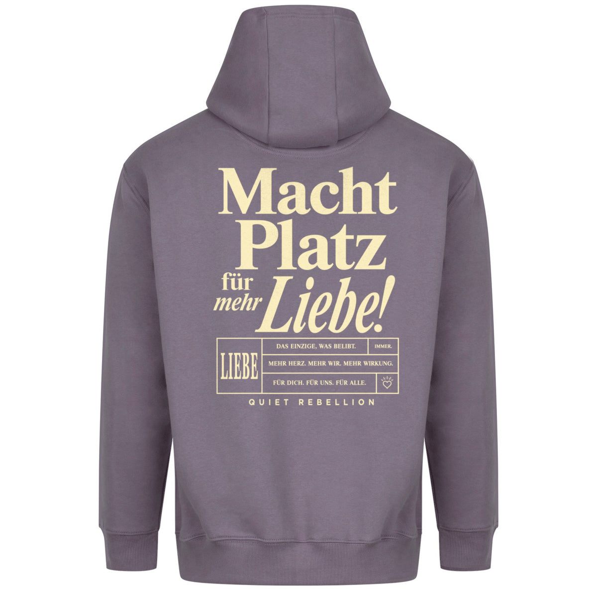 Macht Platz für mehr Liebe - Relaxed Fit Statement Hoodie