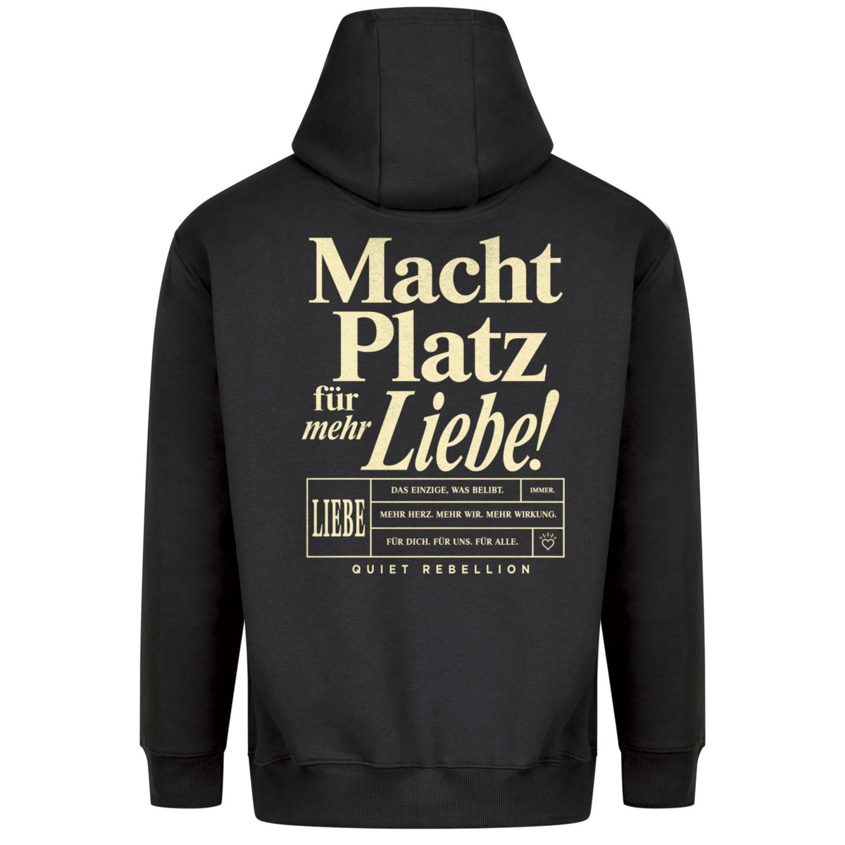 Macht Platz für mehr Liebe - Relaxed Fit Statement Hoodie