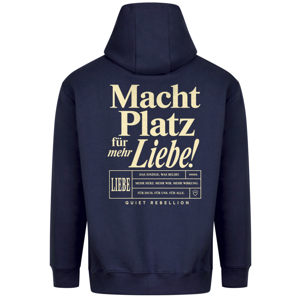 Macht Platz für mehr Liebe - Relaxed Fit Statement Hoodie