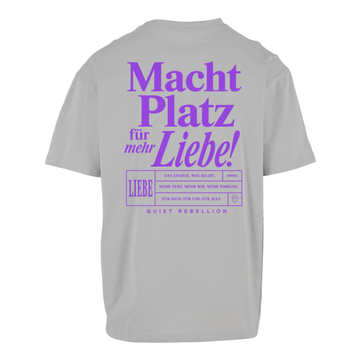 Macht Platz für mehr Liebe - Unisex Oversized T-Shirt