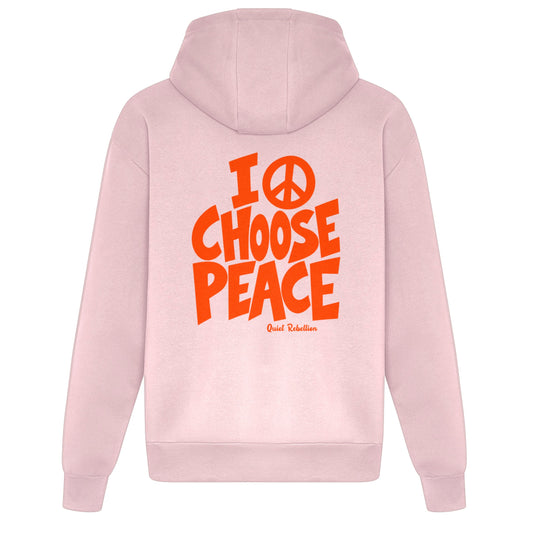 I CHOOSE PEACE - Relaxed Fit Statement Hoodie