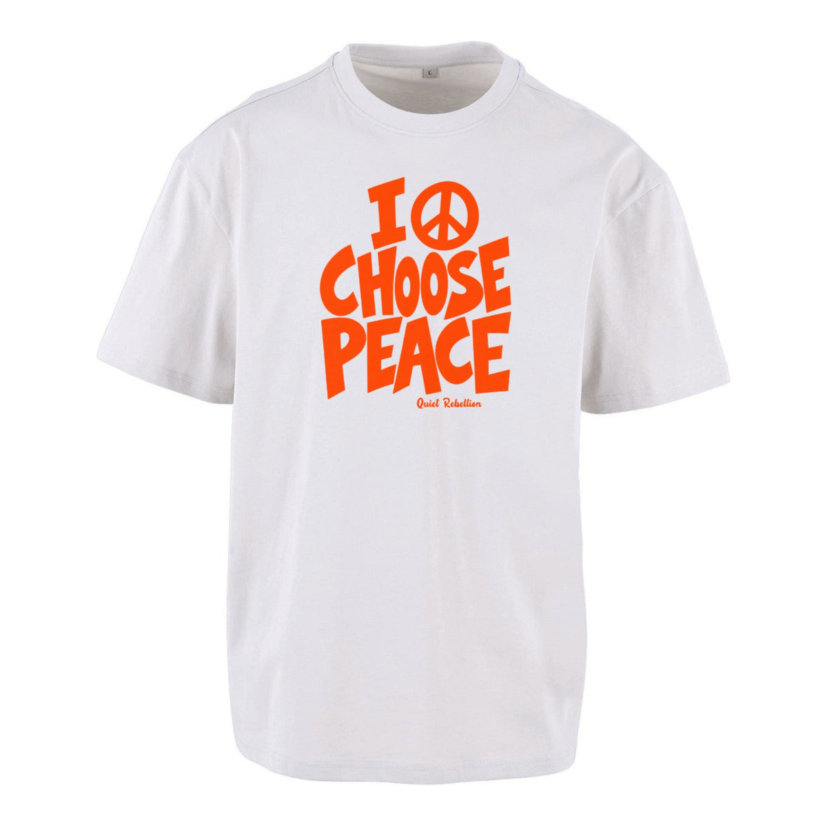 I Choose Peace - Frontprint Unisex Oversized Shirt