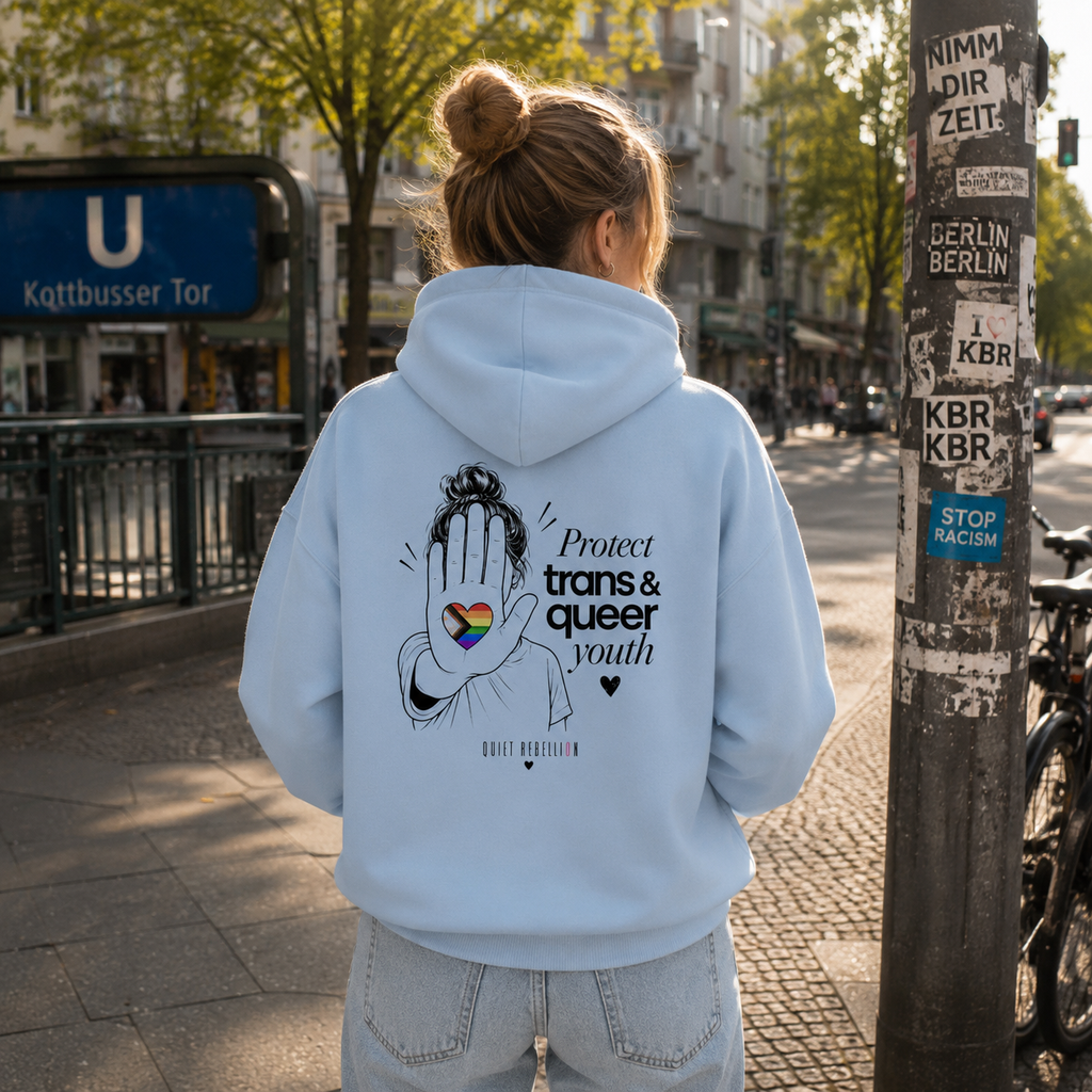 Protection trans & queer youth - PremiumStatement Hoodie