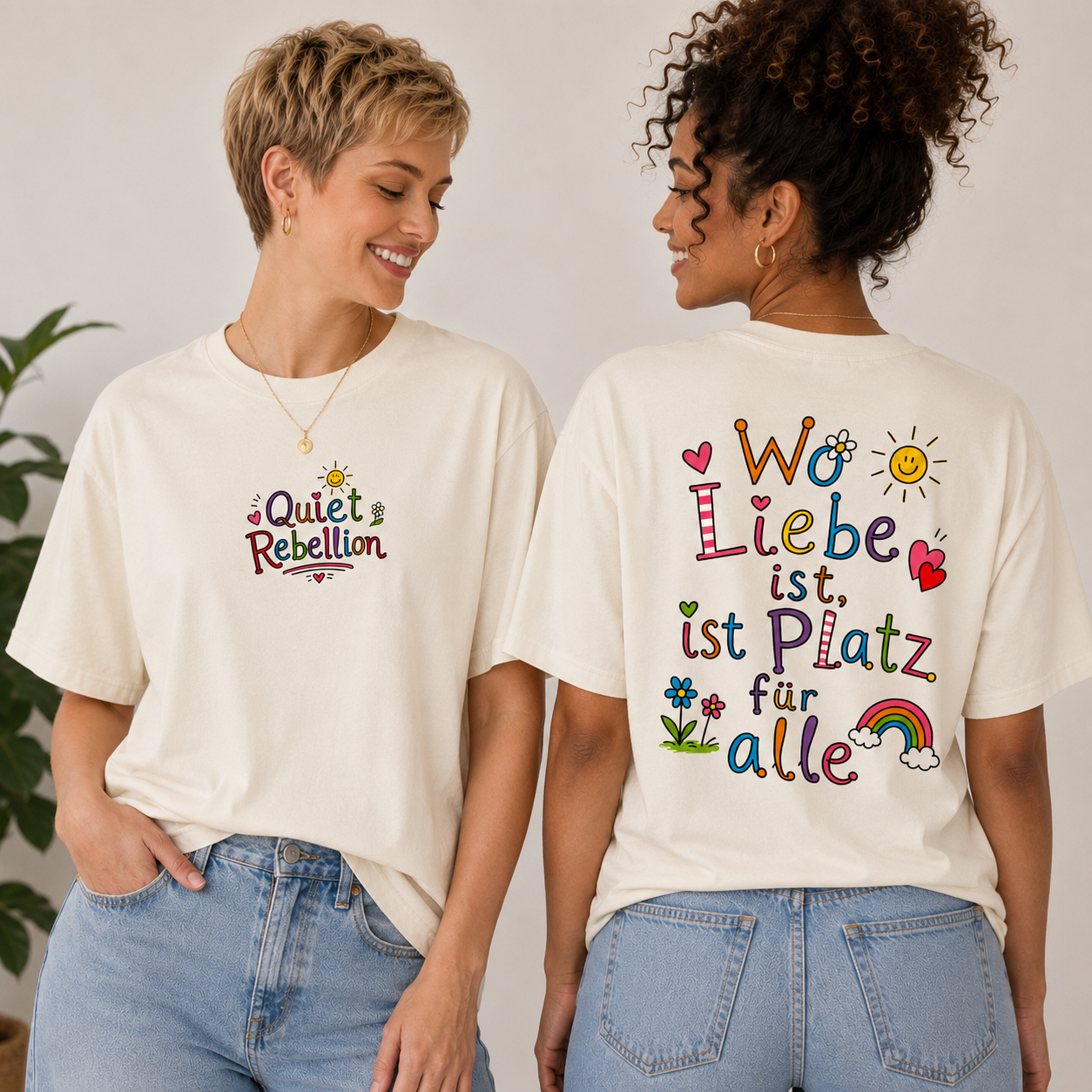 Wo Platz für Liebe ist - Oversized Statement Shirt