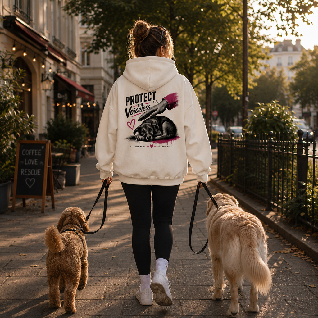 Protect the VOICELESS - Oversized Statement Hoodie