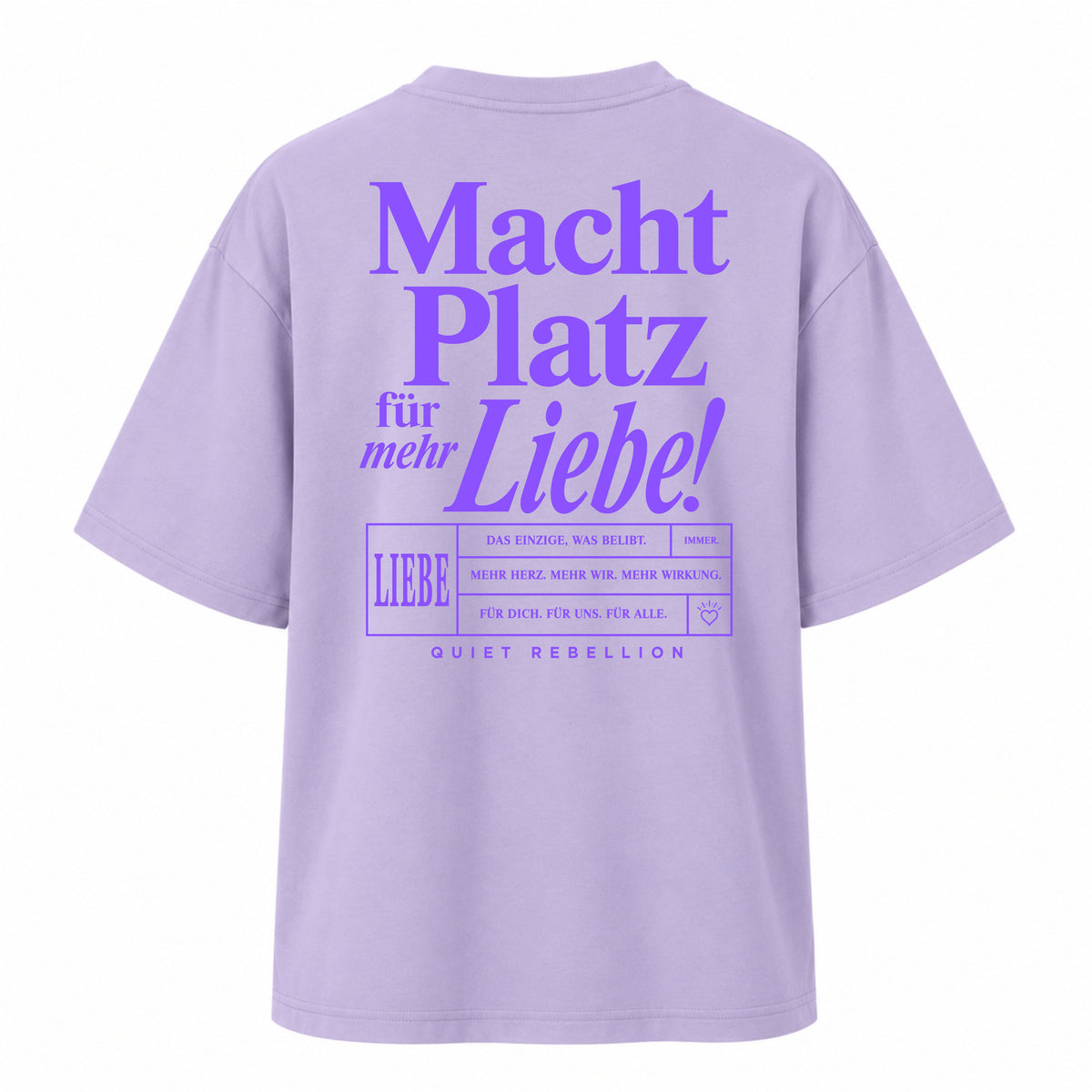 Macht Platz für mehr Liebe - Women‘s Oversized Statemeng Shirt