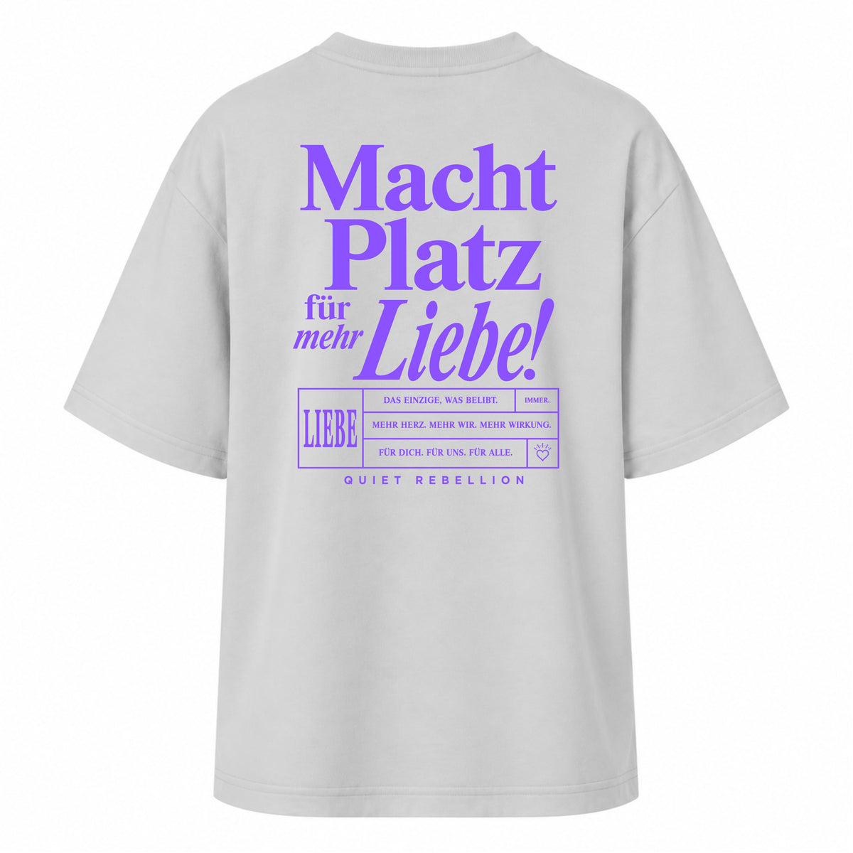 Macht Platz für mehr Liebe - Women‘s Oversized Statemeng Shirt