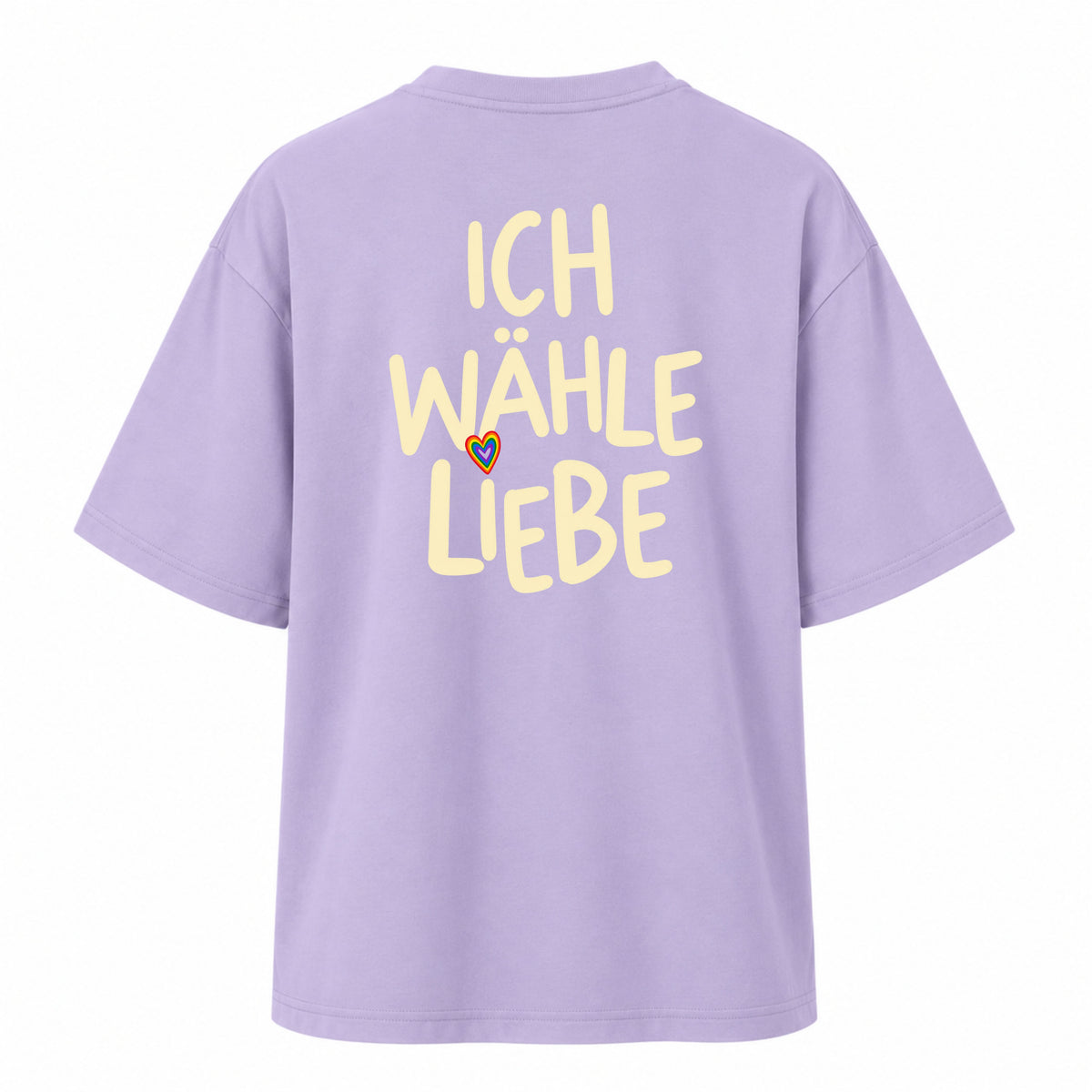 Ich wähle Liebe - Backprint Women‘s Oversized Statement Shirt