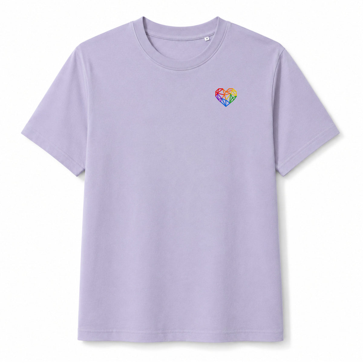 Geometric Heart - Organic Statement Shirt / Regular Fit / Frontstick