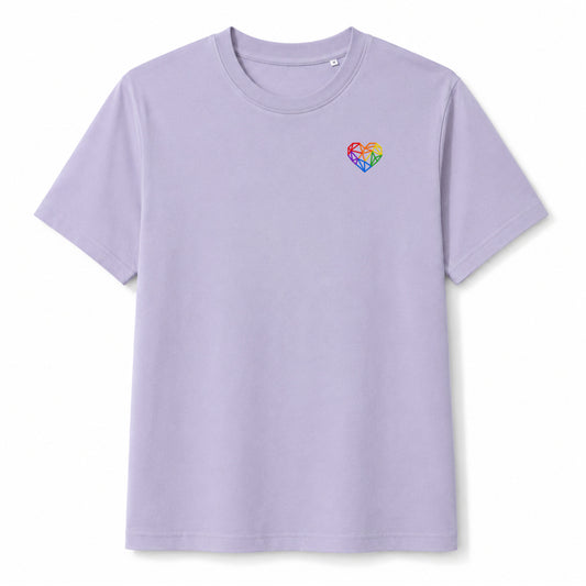 Geometric Heart - Organic Statement Shirt / Regular Fit / Frontstick
