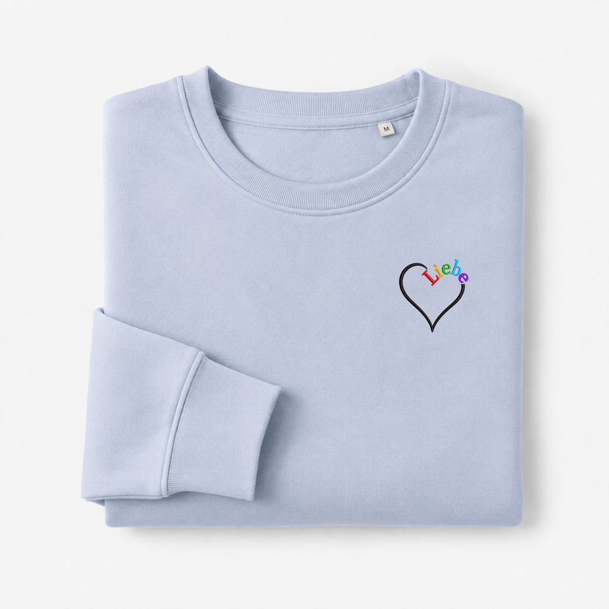 Liebe - Statement Organic Sweatshirt / Regular Fit / Frontstick