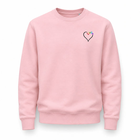 Liebe - Statement Organic Sweatshirt / Regular Fit / Frontstick